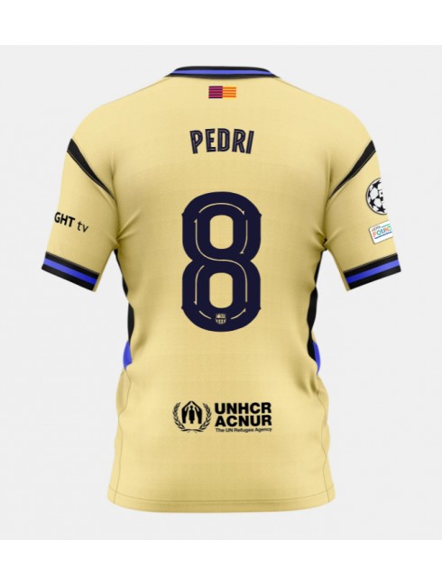 Muži Futbalové oblečenie Barcelona Pedri Gonzalez #8 2025-26 Krátky Rukáv - Preč Muži Futbalové oblečenie Barcelona Pedri Gonzalez #8 2025-26 Krátky Rukáv - Preč